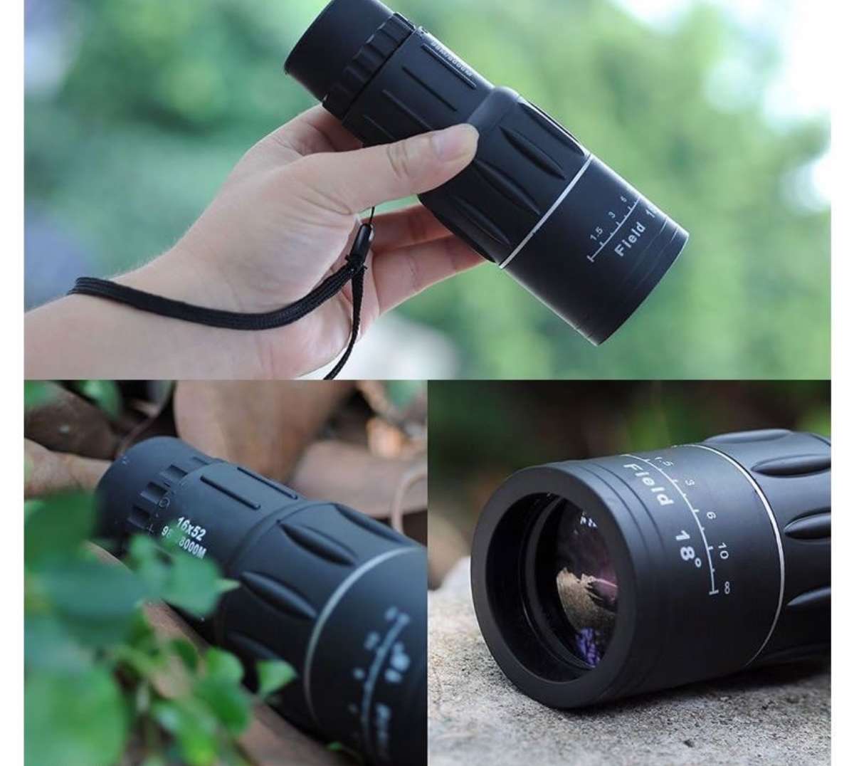 16 X 52 Monocular Telescope with Bag For Outdoor Sport Camping