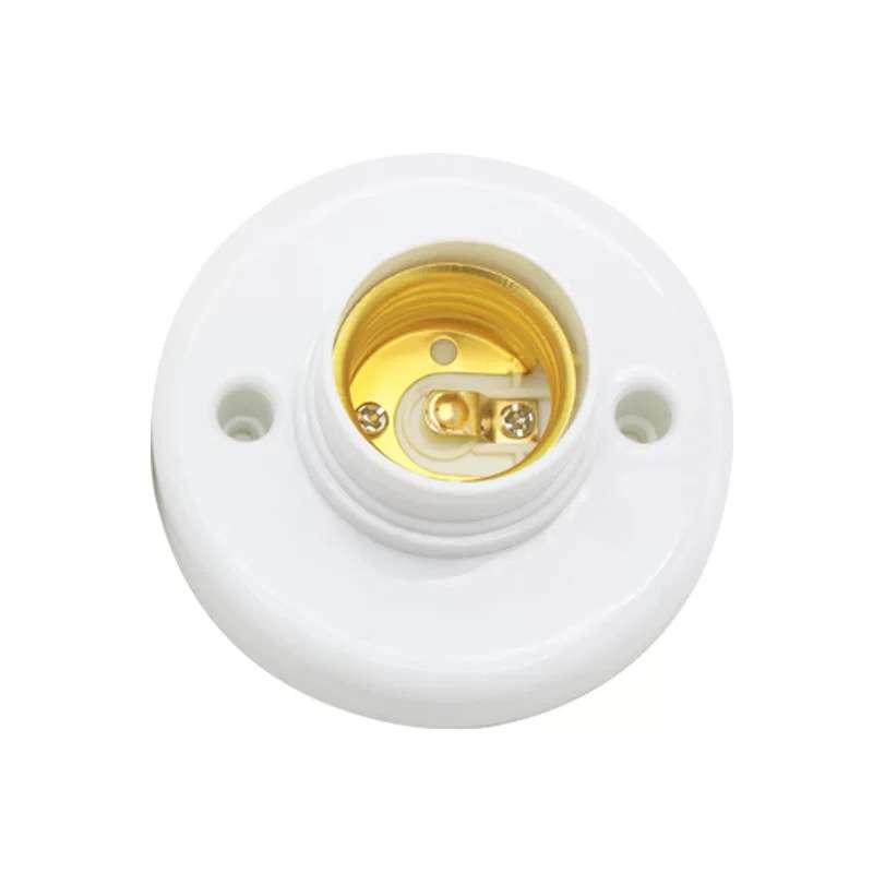 E27 light bulb pendant lamp round fixing base Holder Screw cap socket
