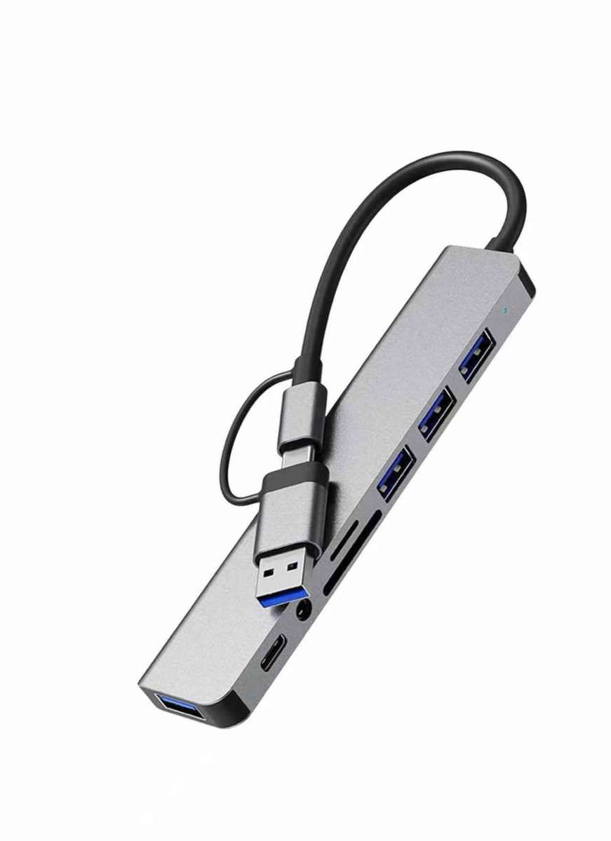 8-in-1 Type-C to USB Multi-Function Hub Adapter