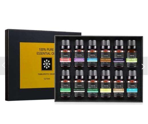 Aromatherapy Essential Oils 12 Pieces Natural Essential Oil Set