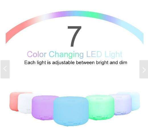 500ml Essential Oil Diffuser with 7 Different Changing Lights