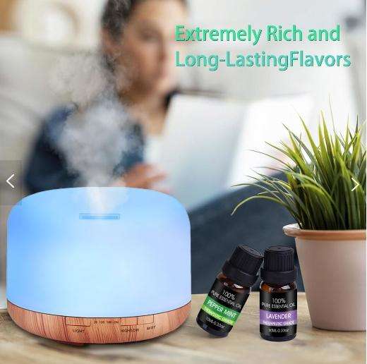 6 PCS Essential Oils Set Pure Aroma Fragrance for Diffuser Humidifier 10ml