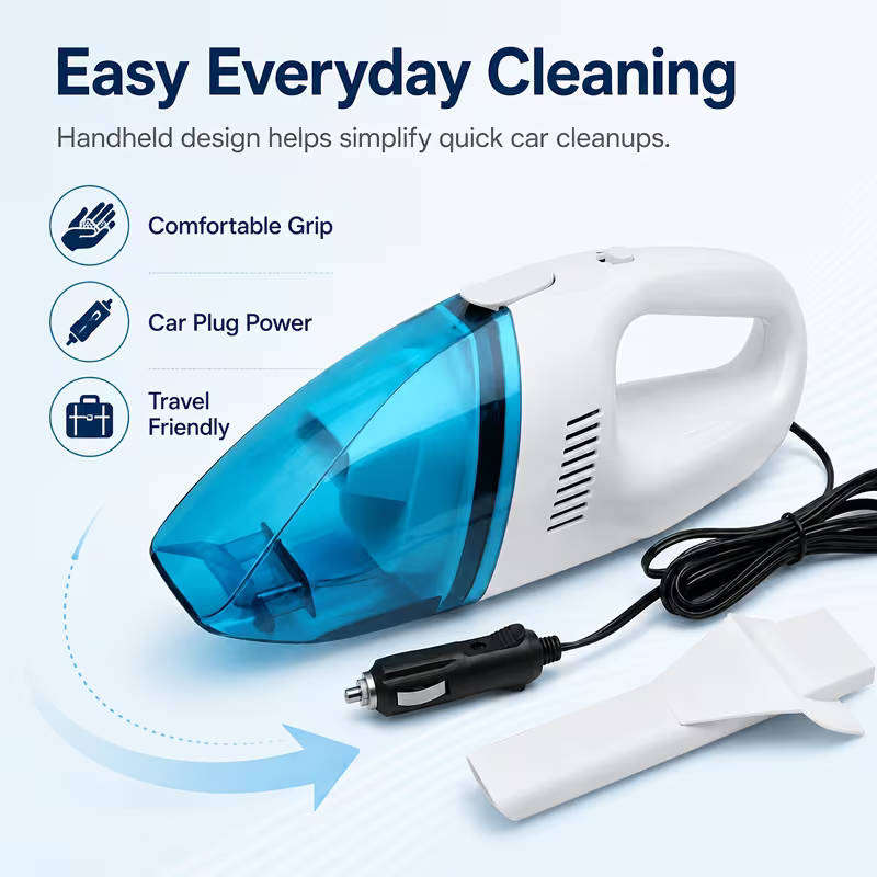 Portable Car Cleaner, Mini Handheld Automobile Vacuum Cleaner