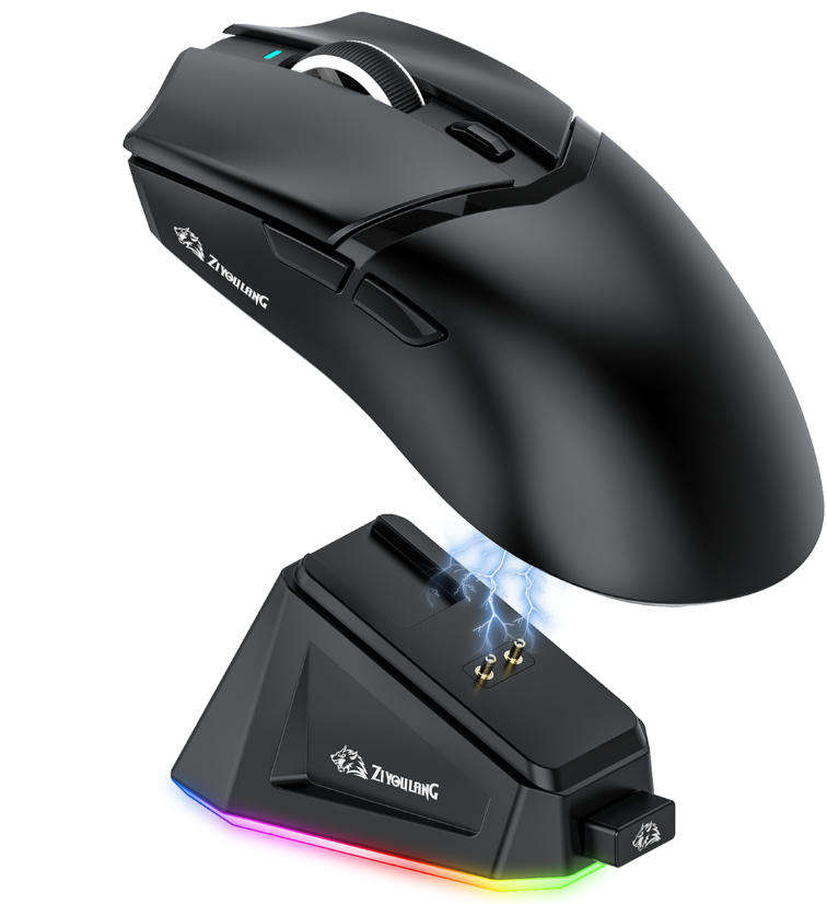 X2 Rechargeable 24000 DPI Wireless Gaming Mouse 56g Ergonomic Design - Black