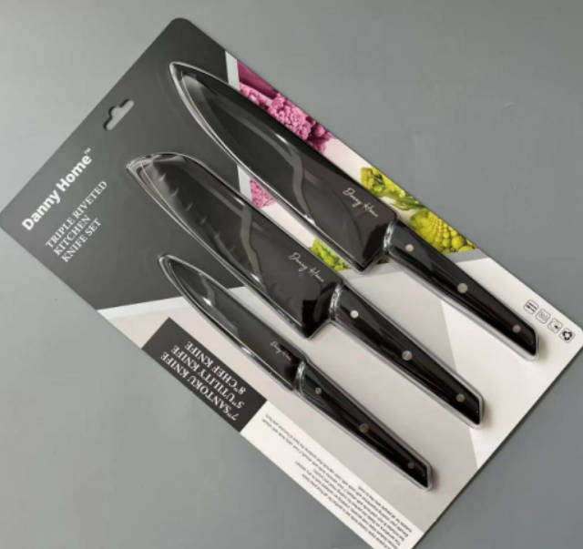 Kitchen Knife Multi-Function Set 7&quot5&quot8" DH3845-BLACK