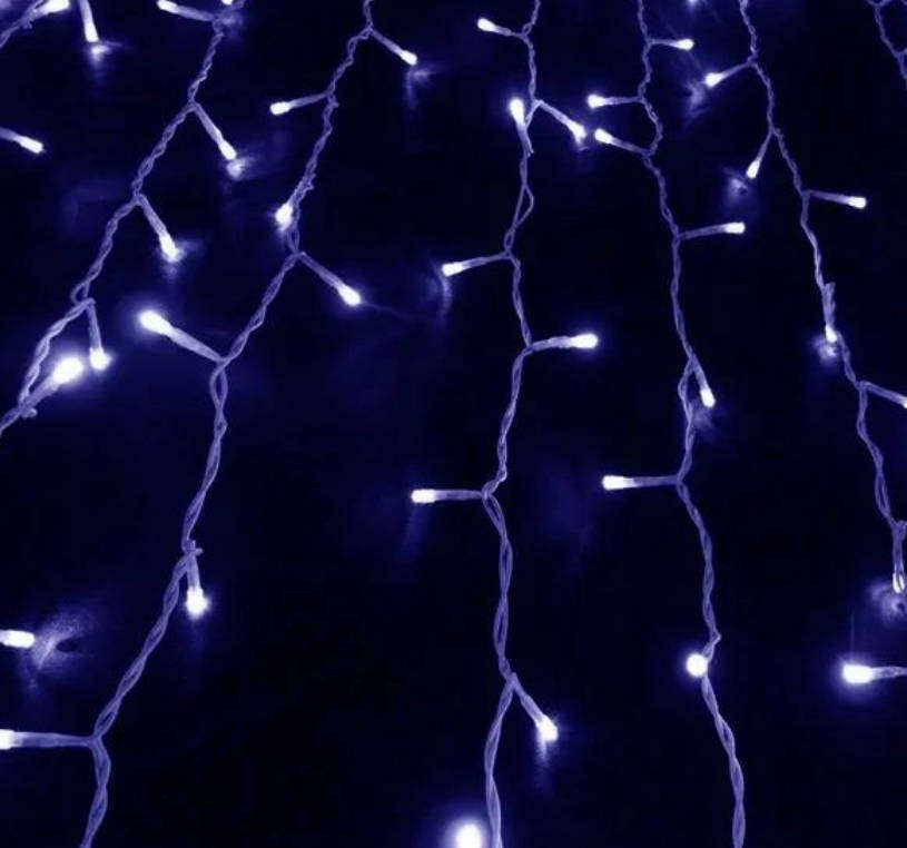 Christmas curtain LED lights White 6*3M