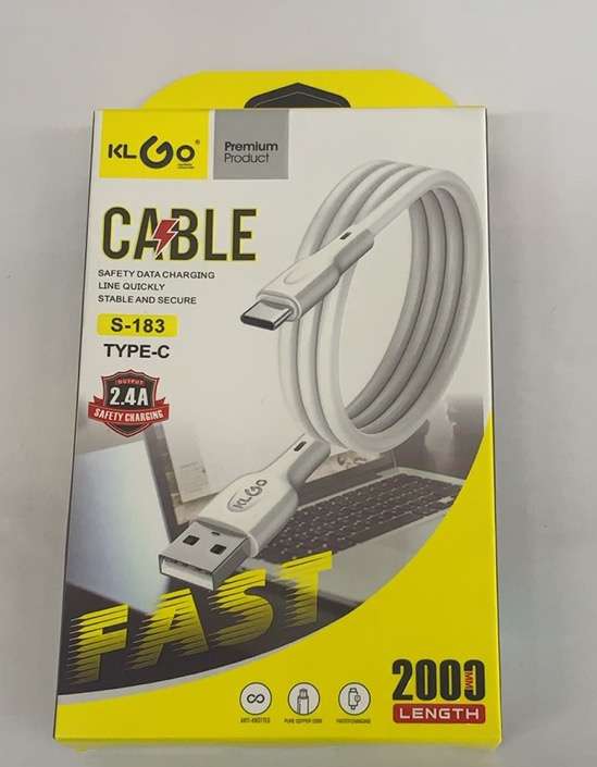 S-183/ TYPE-C 2M Cable /2.4A /KLGO