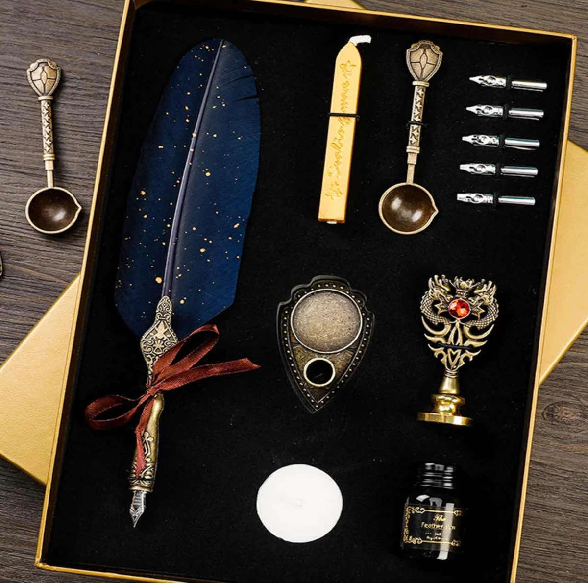 WINE GOLD QUILL PEN ST-5