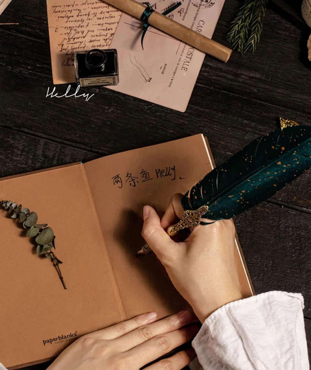 WINE GOLD QUILL PEN ST-5