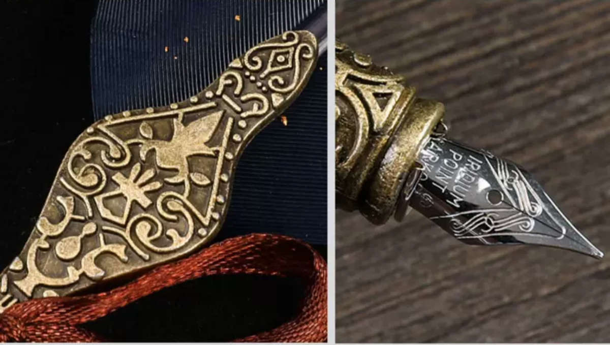 WINE GOLD QUILL PEN ST-5