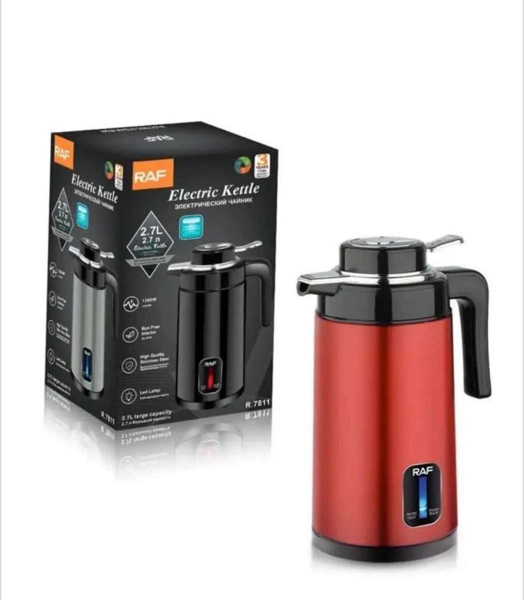 RAF Electric Kettle 2.7L Stainless Steel Double Wall R.7811