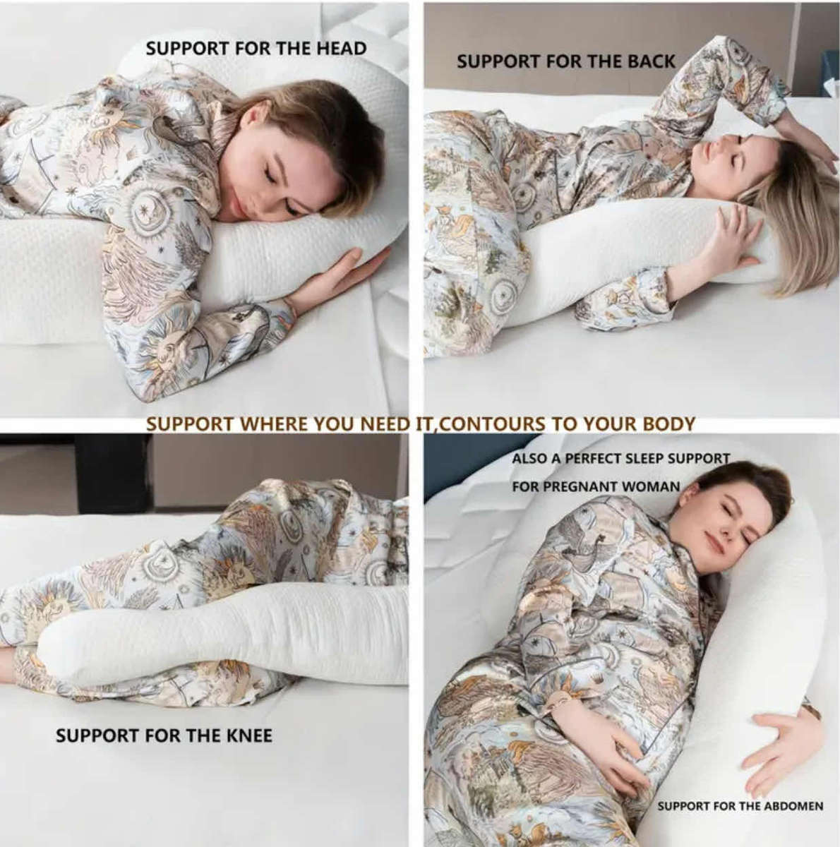 1pc Swan-Shaped Full Body Pillow, 111.76cm Cooling Fabric, Comfort Knit, Soft Pregnant Sleep Pillow,