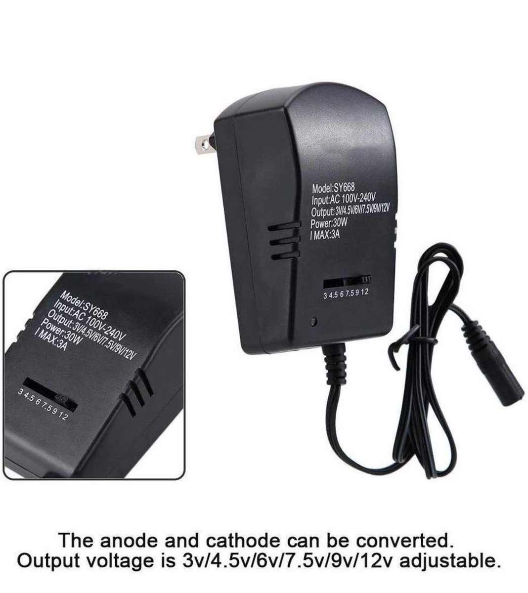 DW Universal Adjustable charger 3V TO 12V 30W 3A Ac Dc Adapter - ZD688