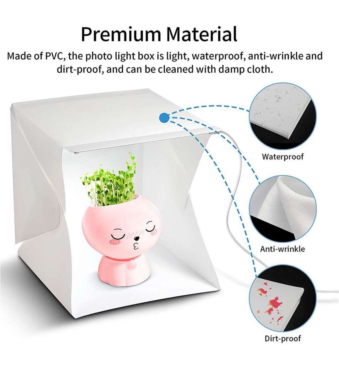 Portable Magnet Folding Mini LED Lightbox Photo Studio Box