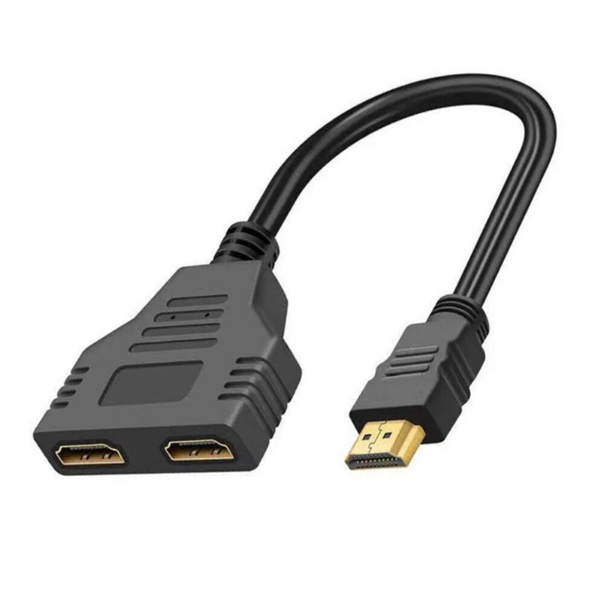 HDMI Splitter 1 In 2 Out Cable Adapter 1080P Display Duplicator