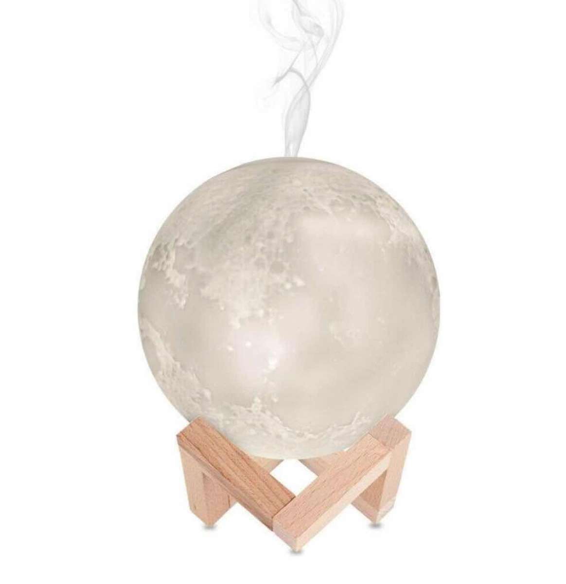 3D Moon Lamp Ultrasonic Humidifier Essential Oil Diffuser with Lamp
