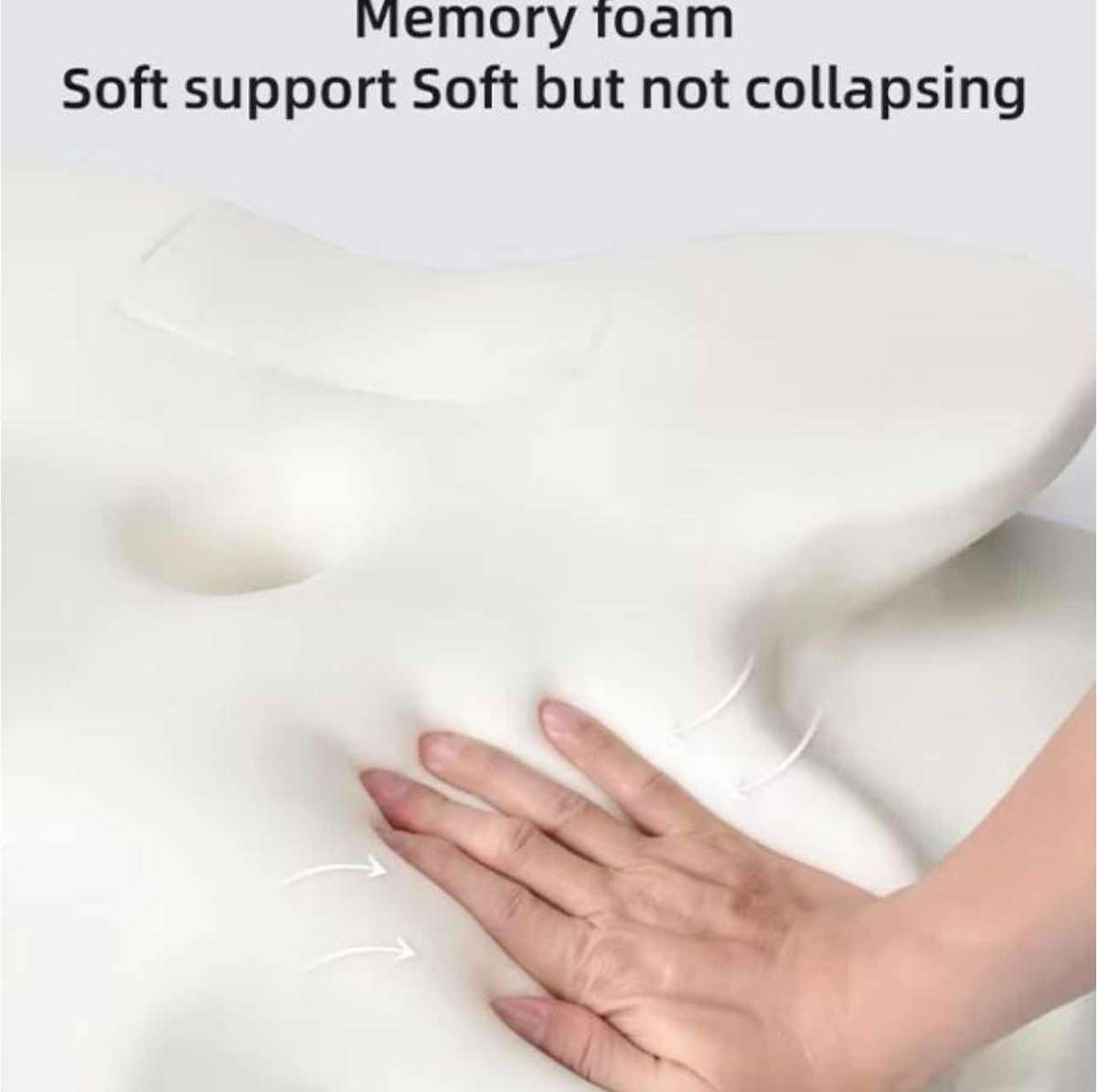 Orthopedic Premium Memory Foam Pillow for Neck and Shoulder- Hypoallergenic