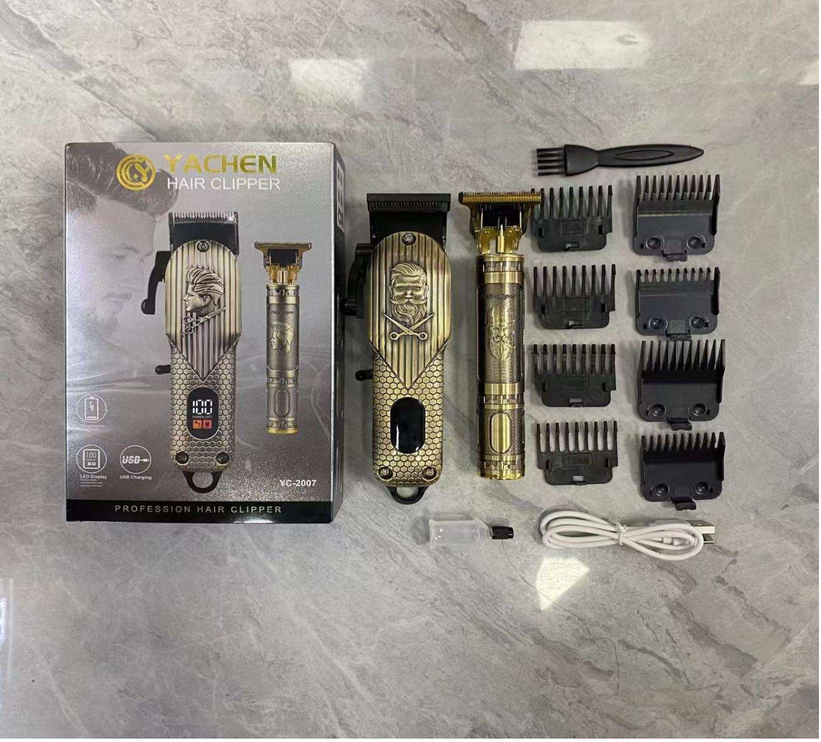 Rechargeable Cordless Hair Clippers Set