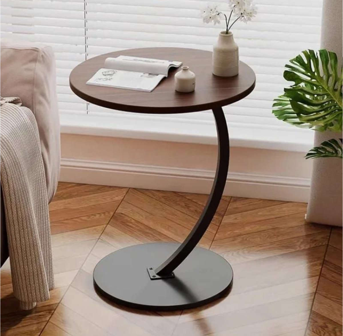 Round Luxury Small Portable Coffee Table