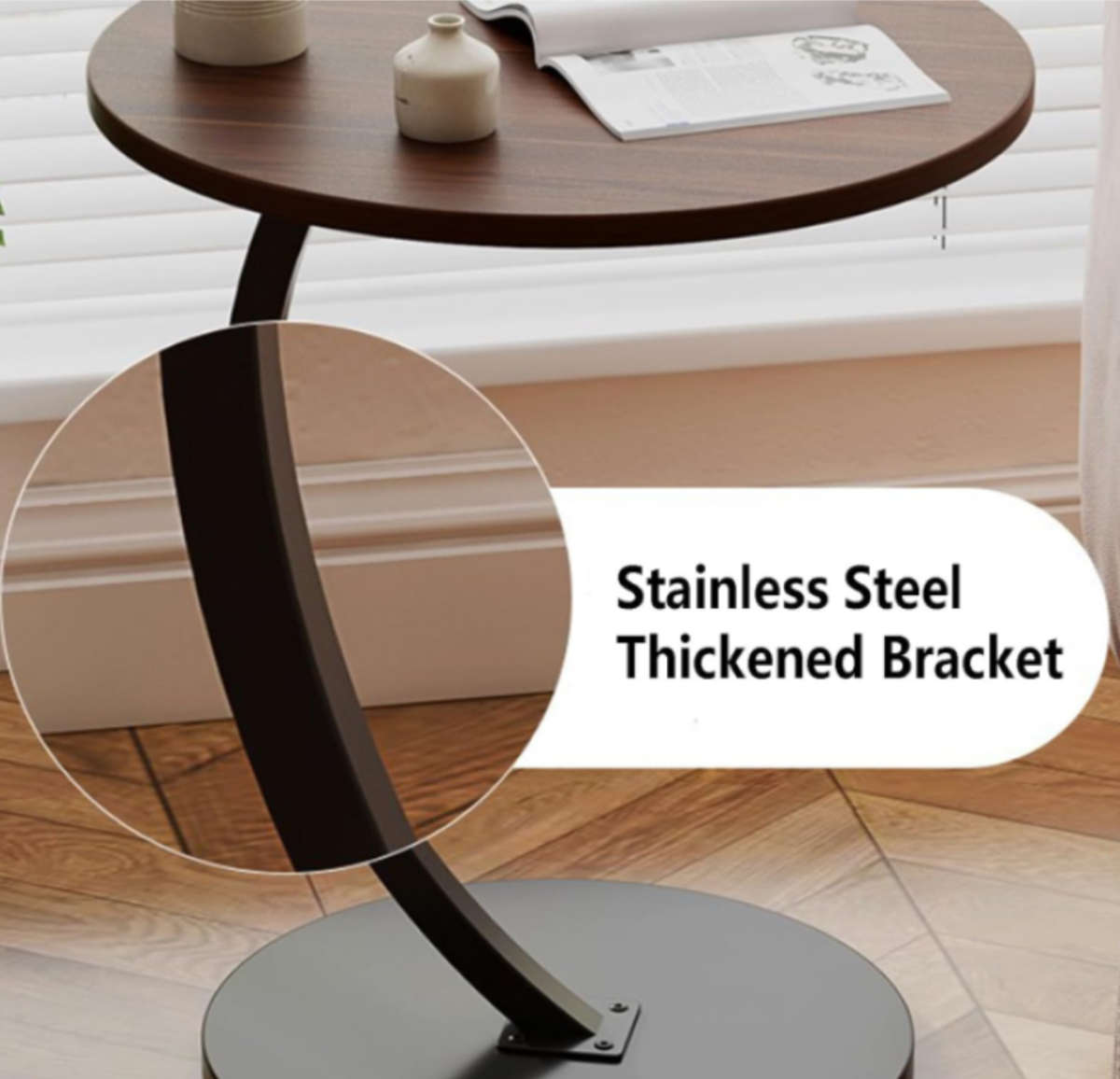 Round Luxury Small Portable Coffee Table