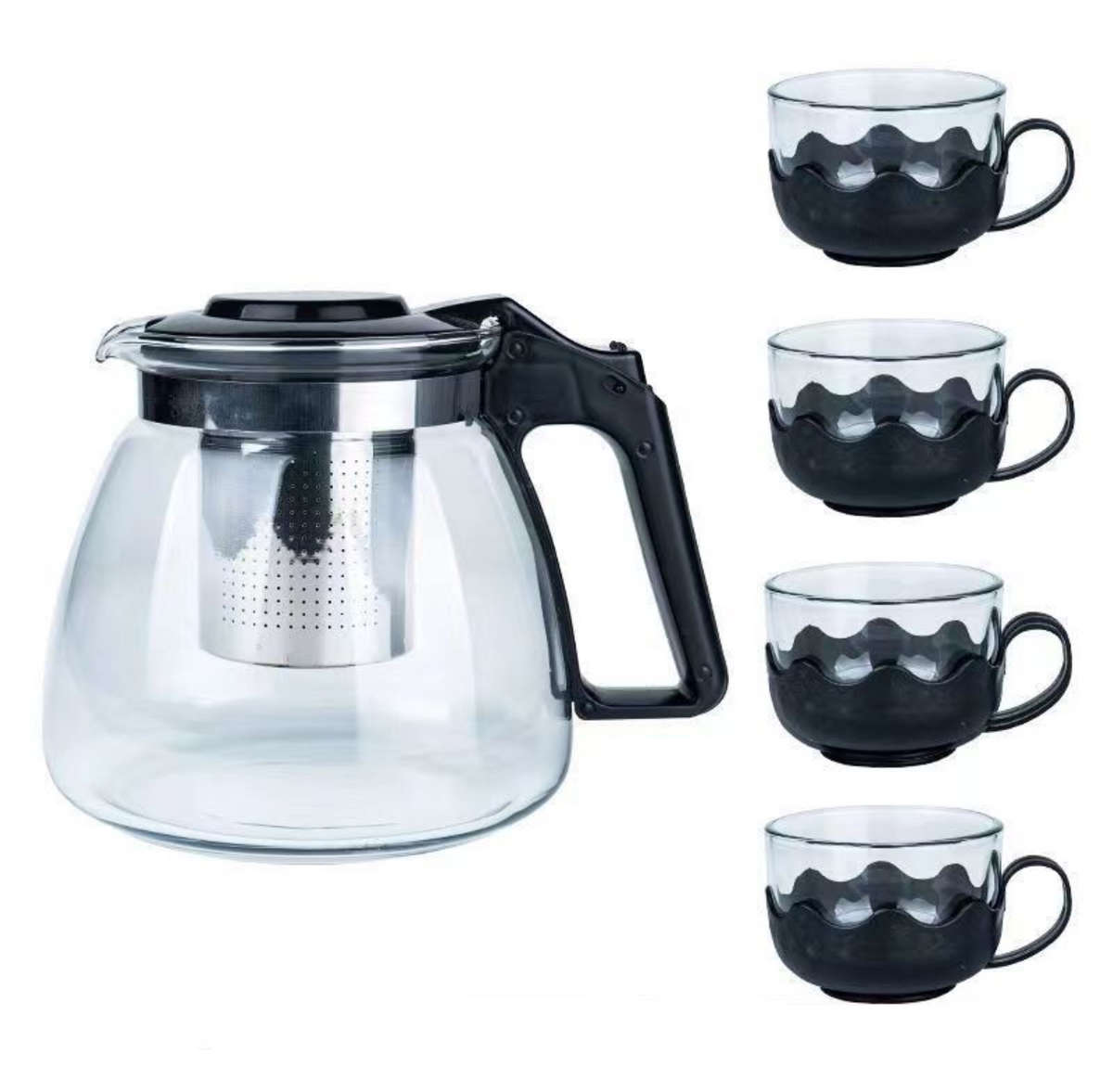 Glass Teapot Tea Cup, Tea Separation Tea Set With Filter Screen