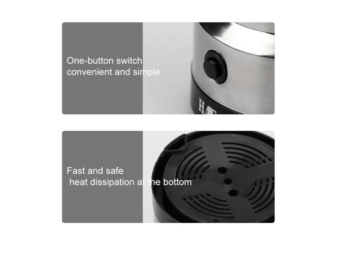 RAF - Silver Stainless Steel Coffee Grinder