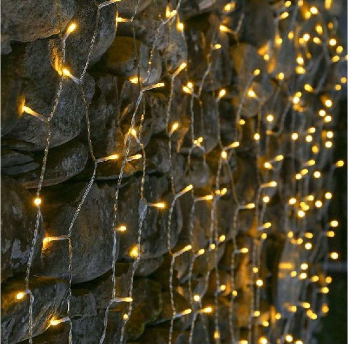 3m x 3m LED Fairy Light Curtain-Warm White-WHITE-RGB