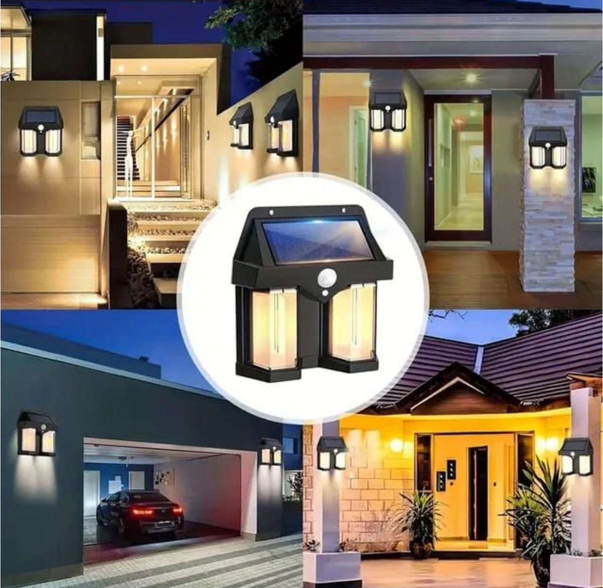 LED Solar Bulb Light Outdoor Solar Lamp Motion Sensor Waterproof Light