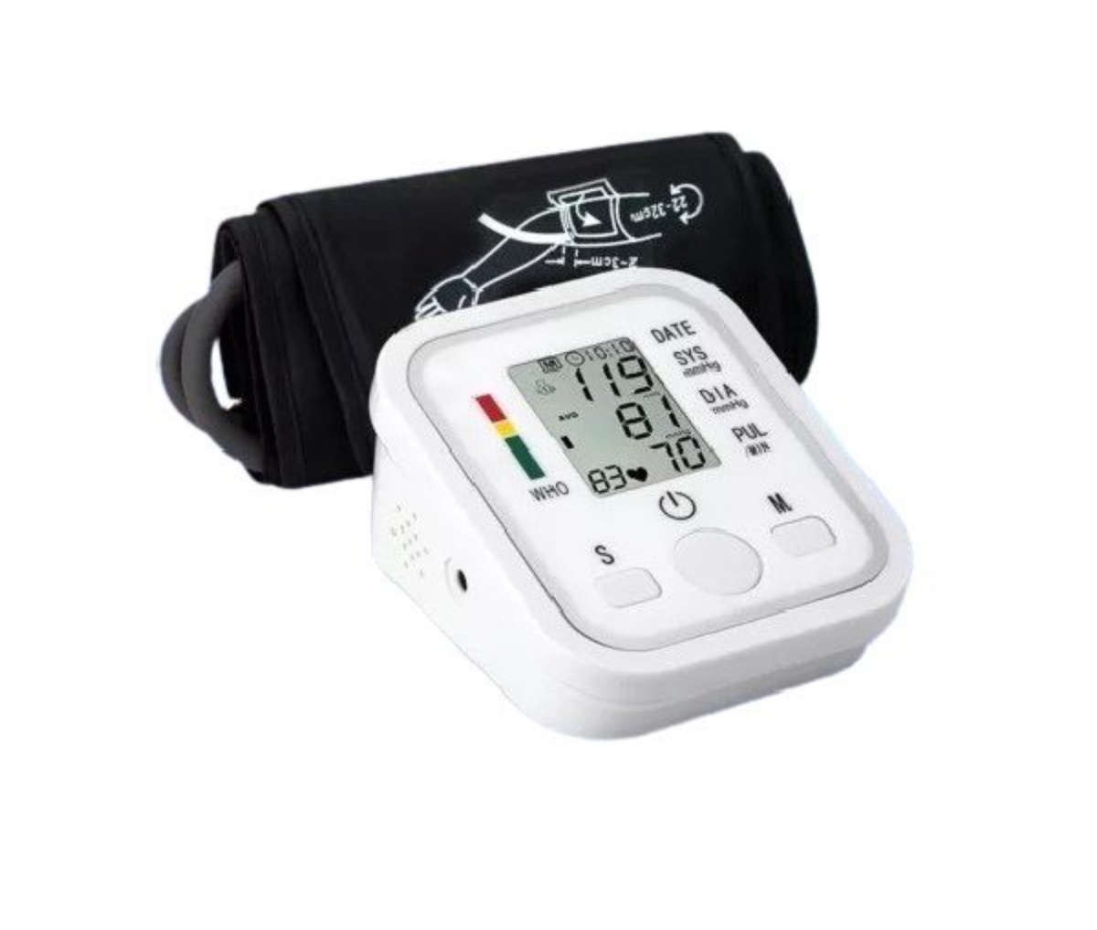 Digital Blood Pressure Monitor Upper Arm Automatic BP Machine Pulse Meter