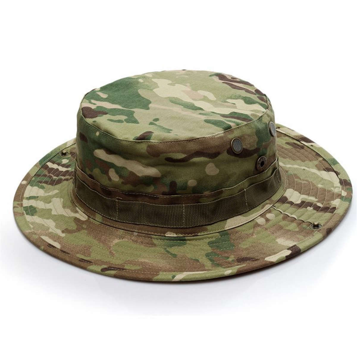 Hiking and Camping Camouflage Brimmed Sun Hat - CP Camouflage