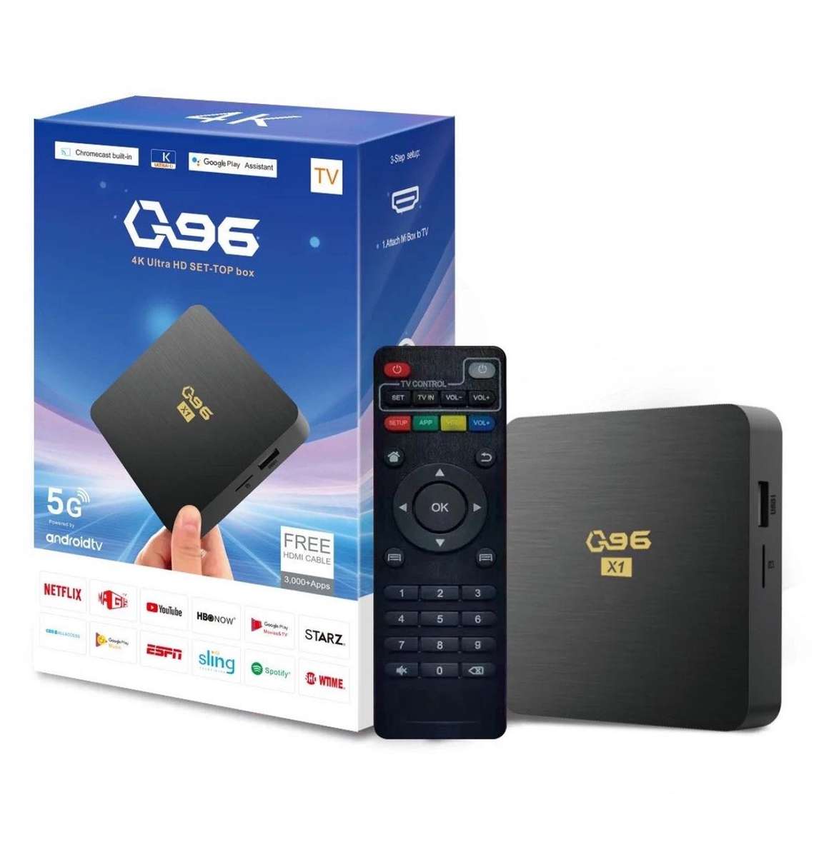 Q96 X1 TV Box Android 13.1, 8GB+128G