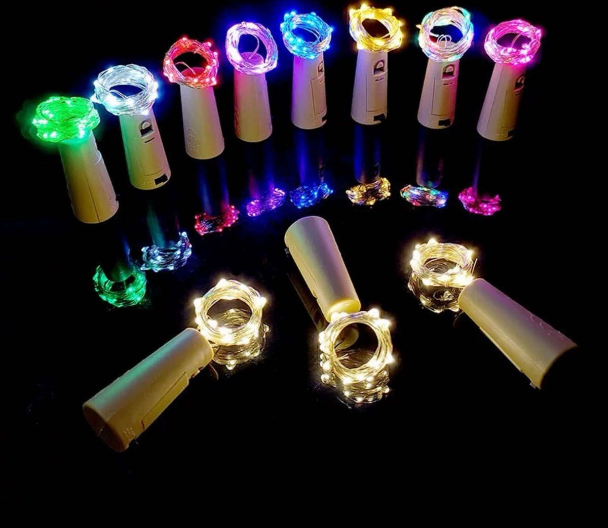 AICOM Bottle Cork LED Fairy String Lights for Decorations 1M