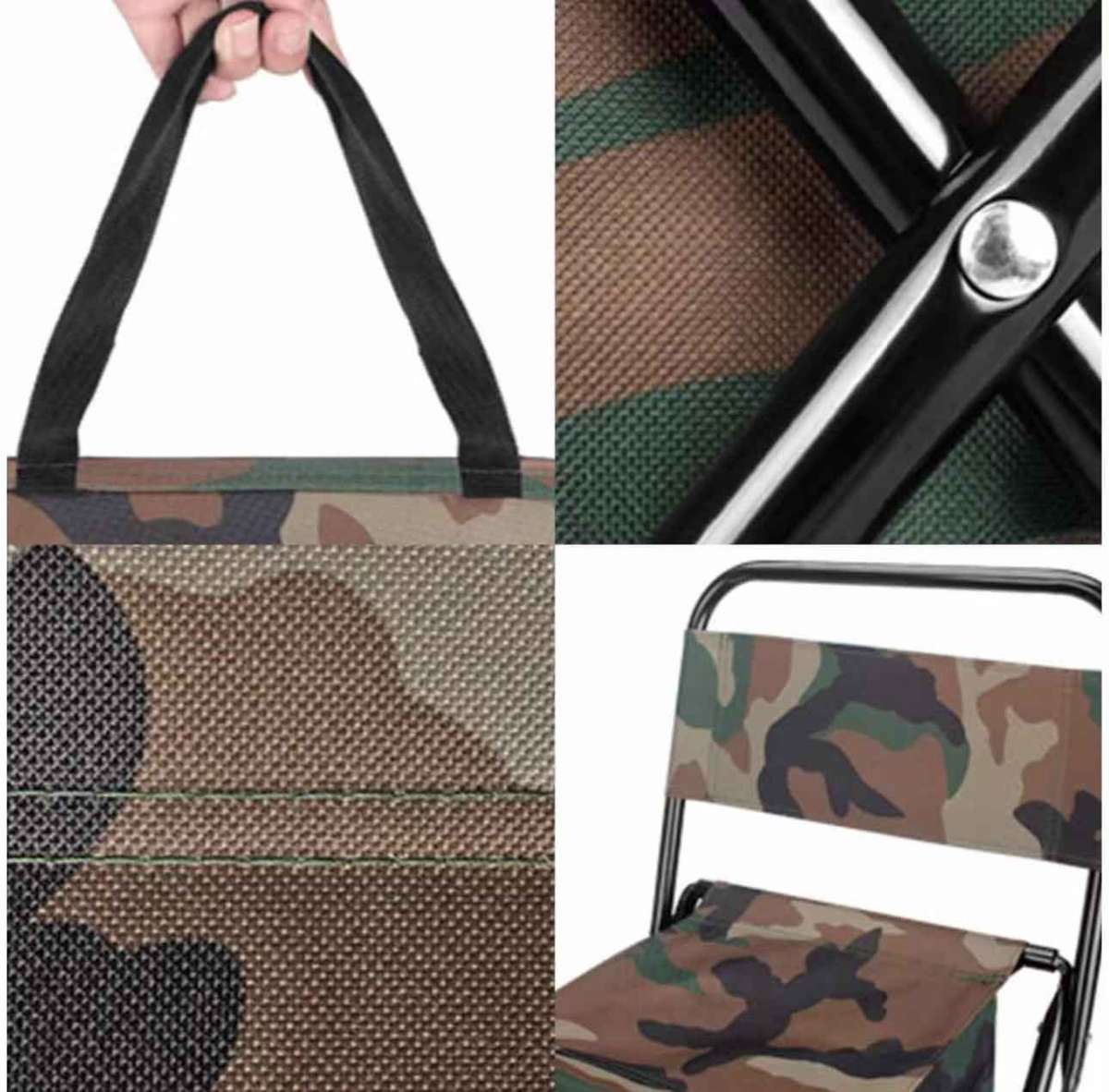 Multi-Purpose Portable Folding Camping/Fishing Chair with Storage