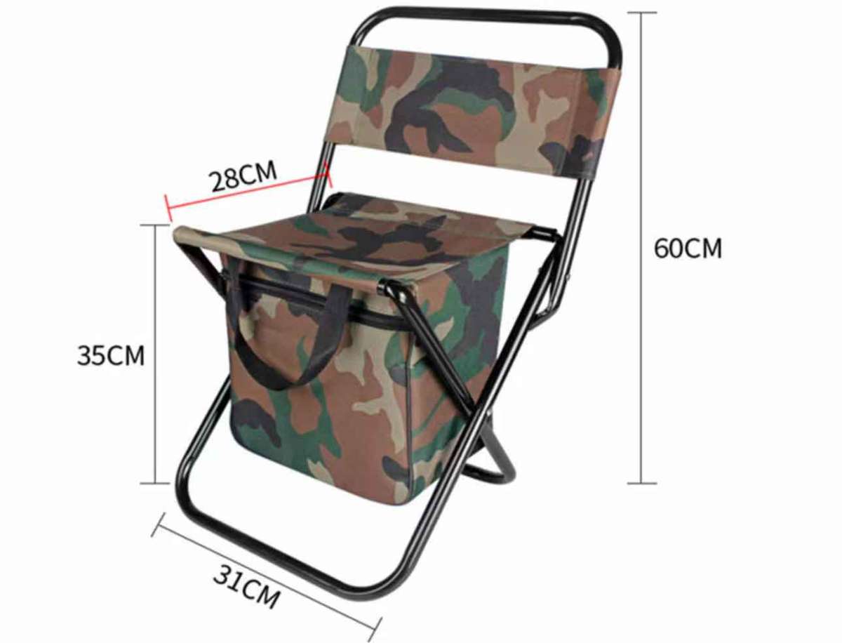Multi-Purpose Portable Folding Camping/Fishing Chair with Storage
