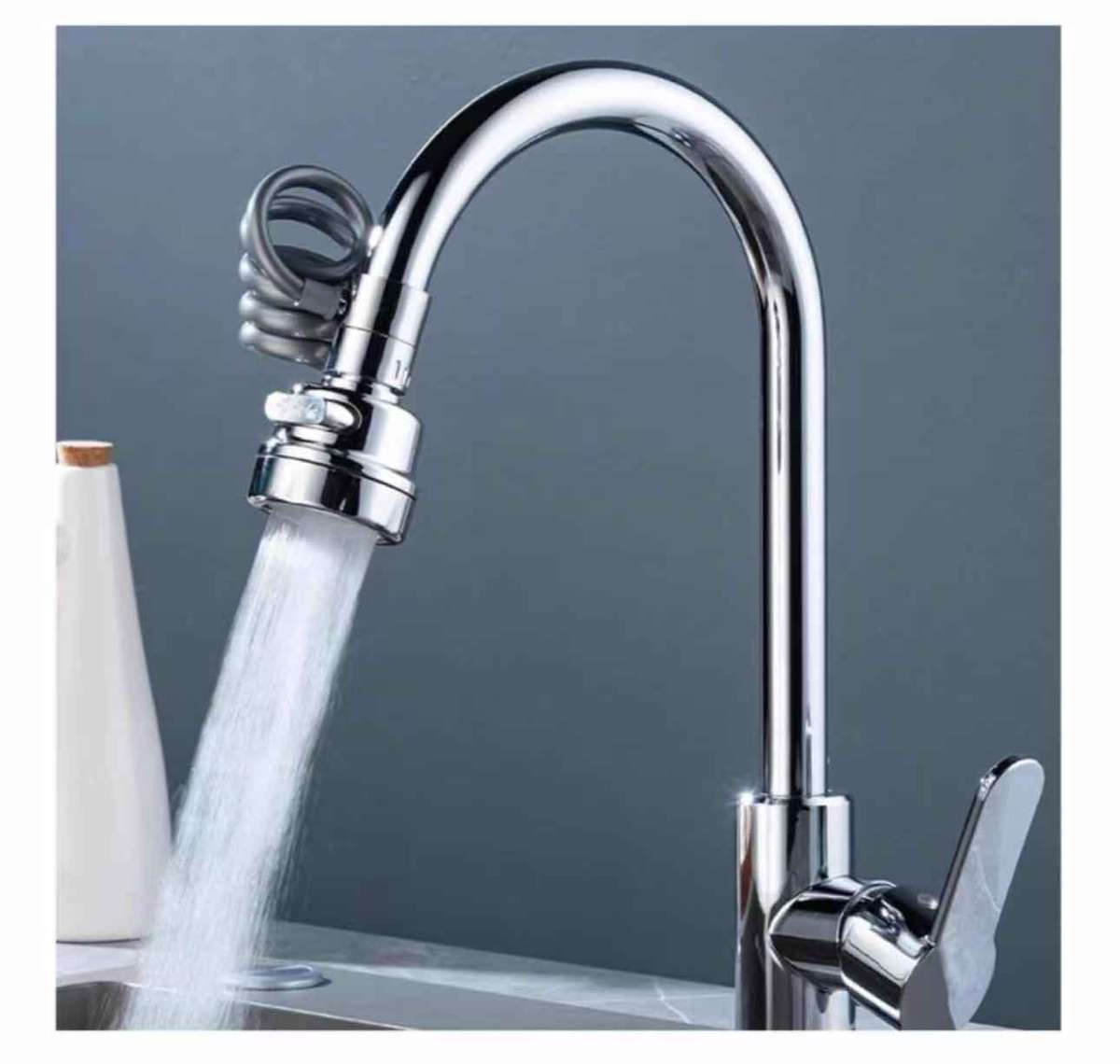 Sink Faucet Head Extender - 360 Degree Rotation