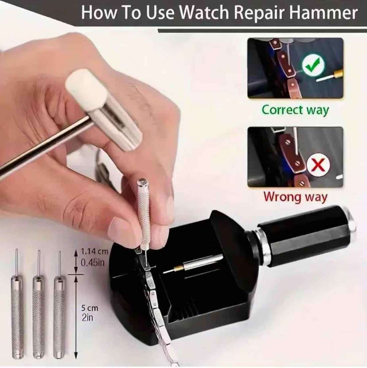 Professional Watch Repair Kit Tools With Case