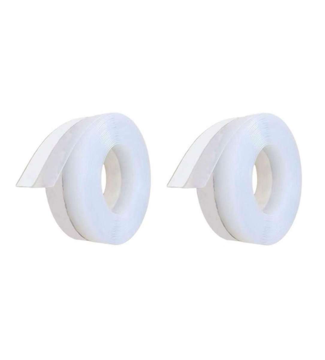 Self Adhesive Doors and Windows Silicon Insulating Strip - 2 Rolls 6 Foot