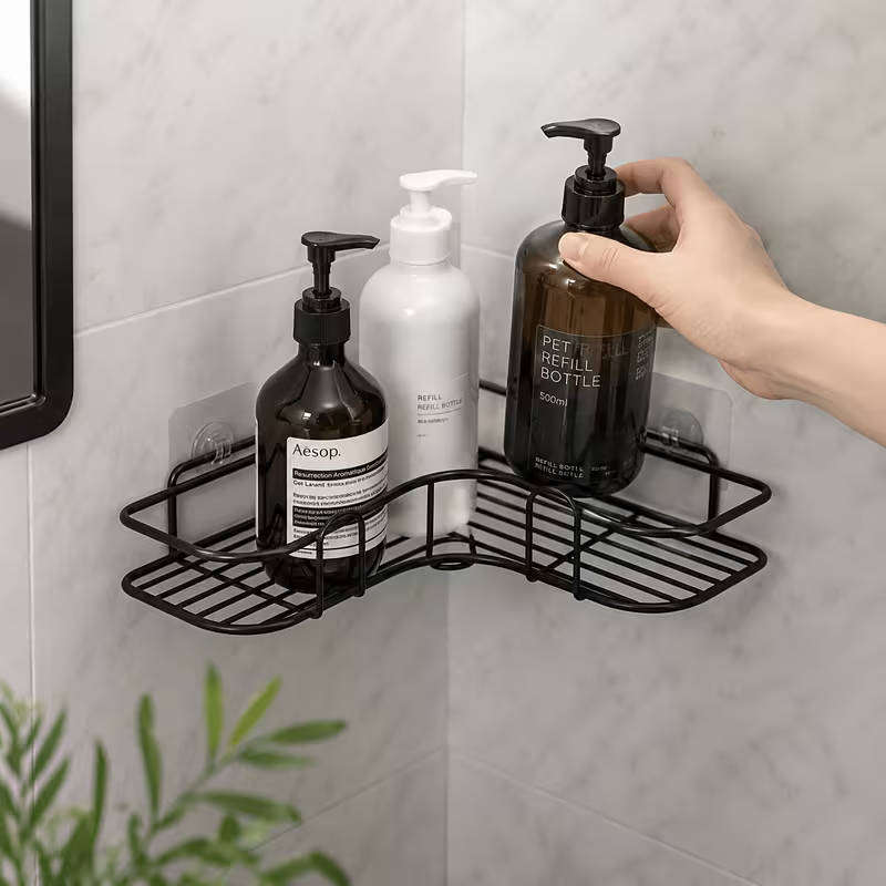 Bathroom Organizer with Strong Adhesive Mounting