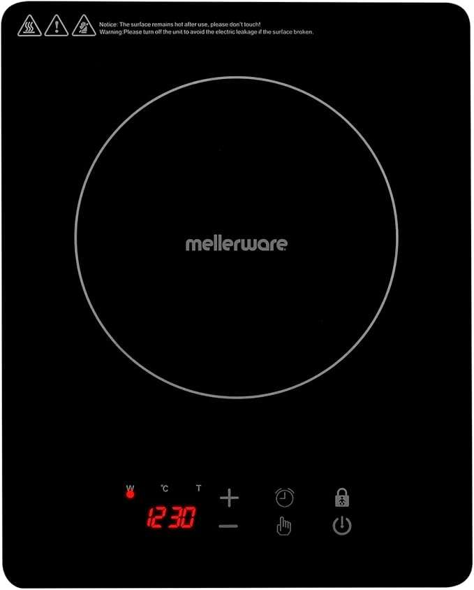 Mellerware 5pc Capri Induction Cooker and Pot Set Bundle