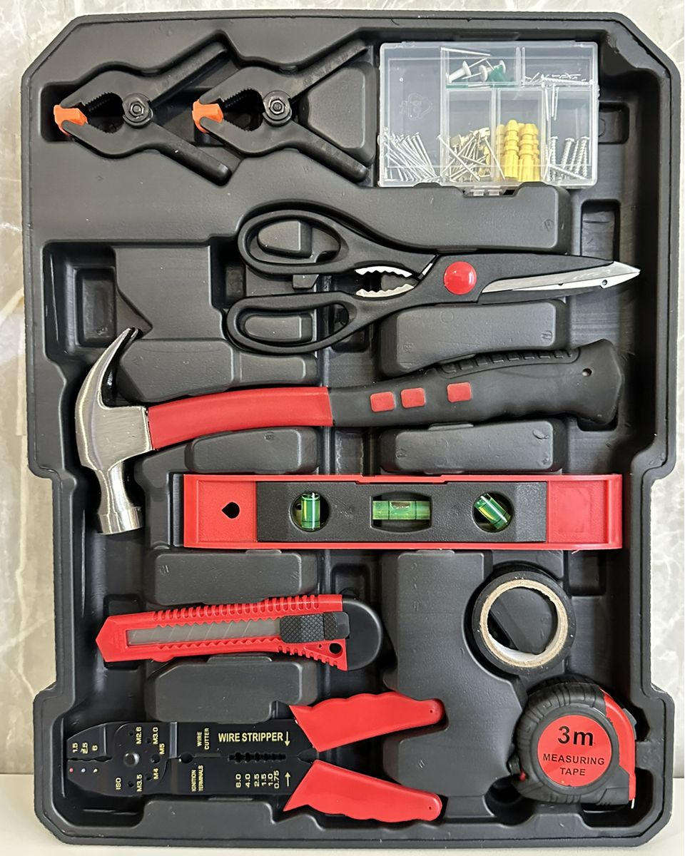 187pc All-In-One Handyman DIY Tool Kit On Wheels