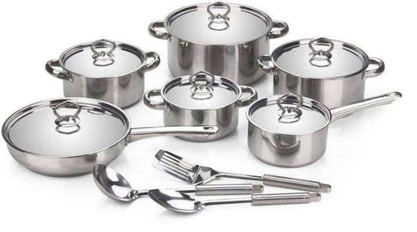 15pc Stainless Steel Pot Set