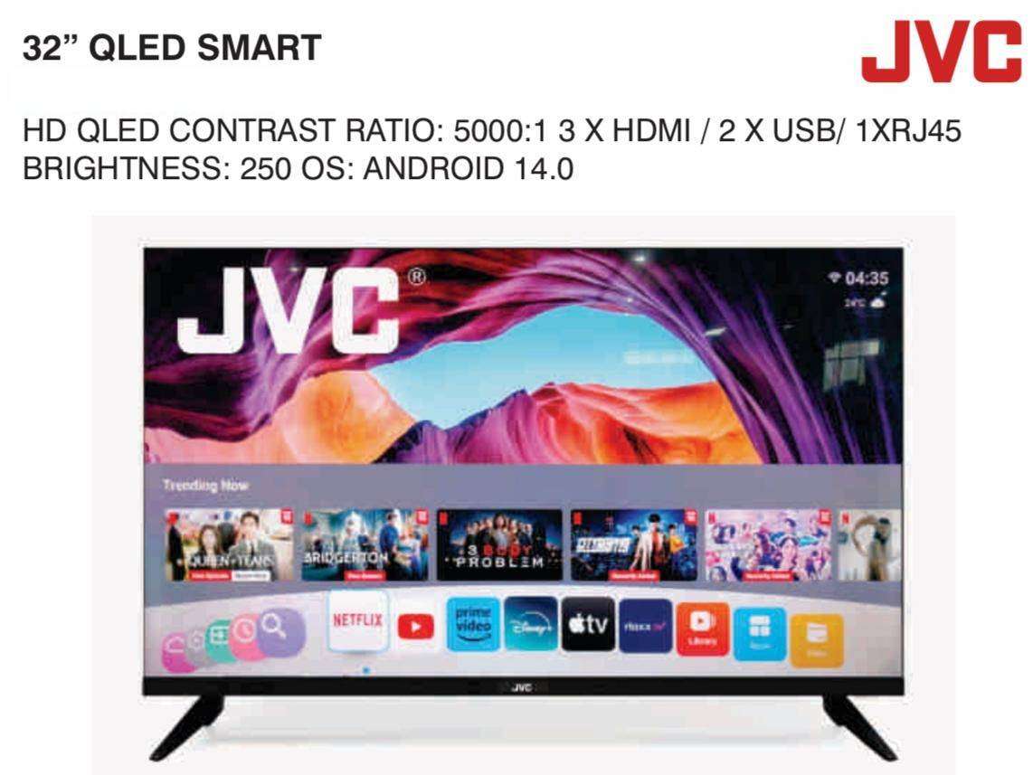 JVC 32"` QLED Smart TV - Android 14