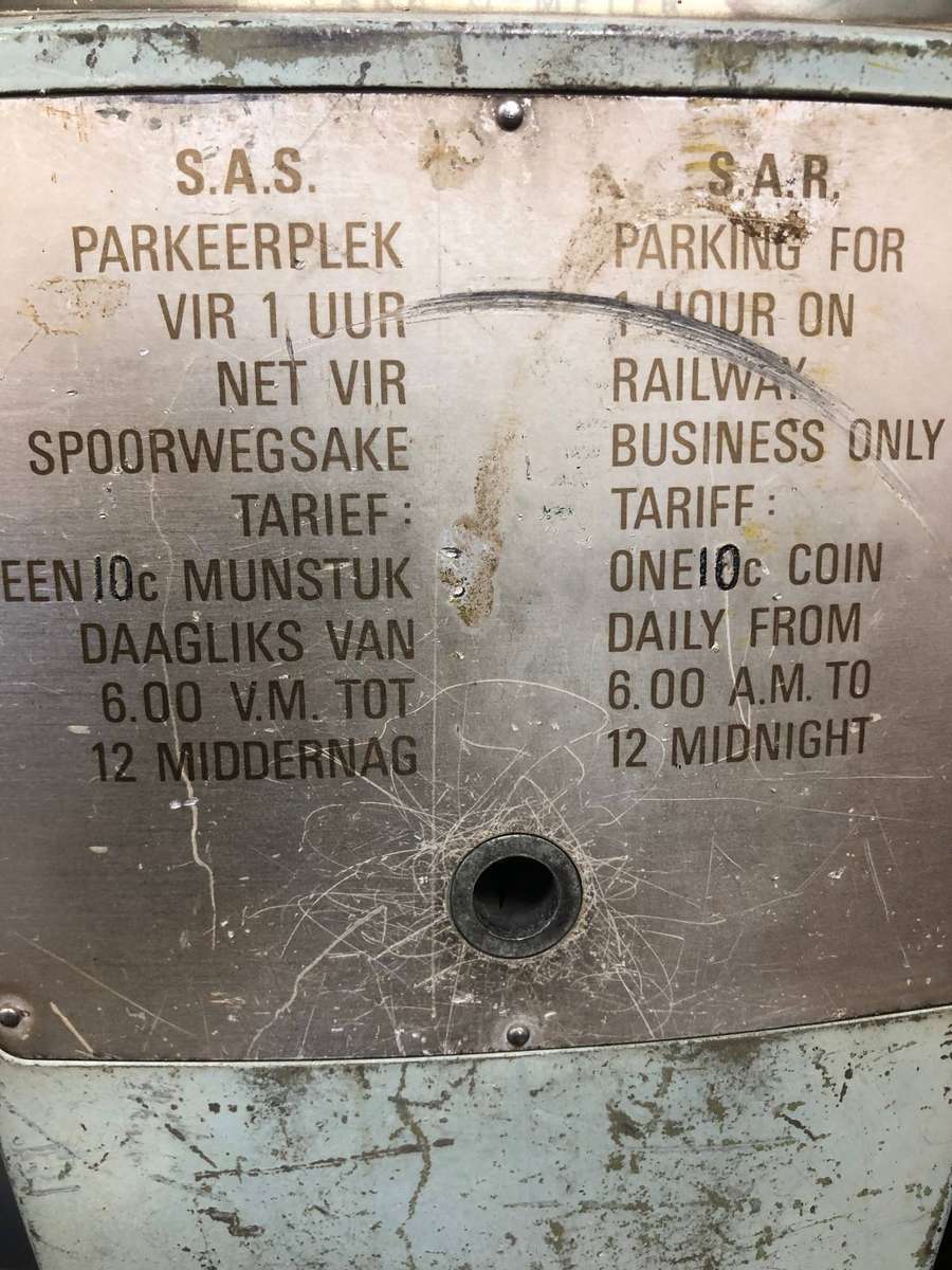 VDO Parking Meter used in SA Rail Parking lot