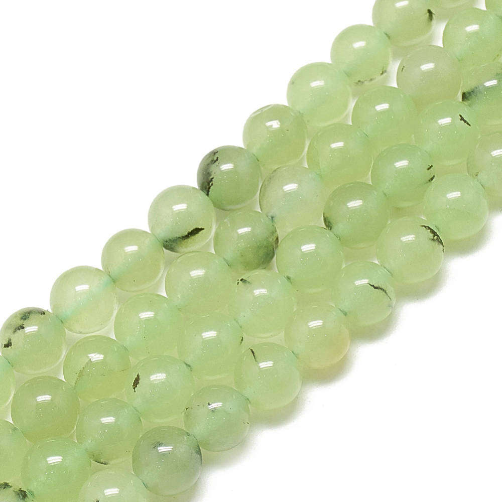 Prehnite Beads, 6mm - 63pcs