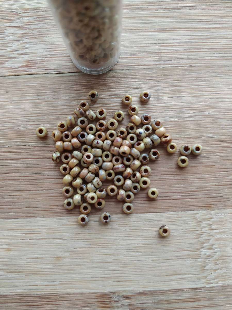 Miyuki Seed Beads - 8/0 3mm - Picasso Opaque Canary Yellow - 500pcs