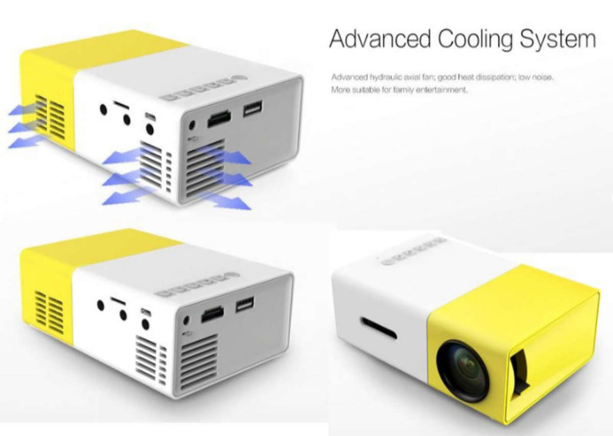 Portable HD LED Projector Laptop Home Cinema Theatre