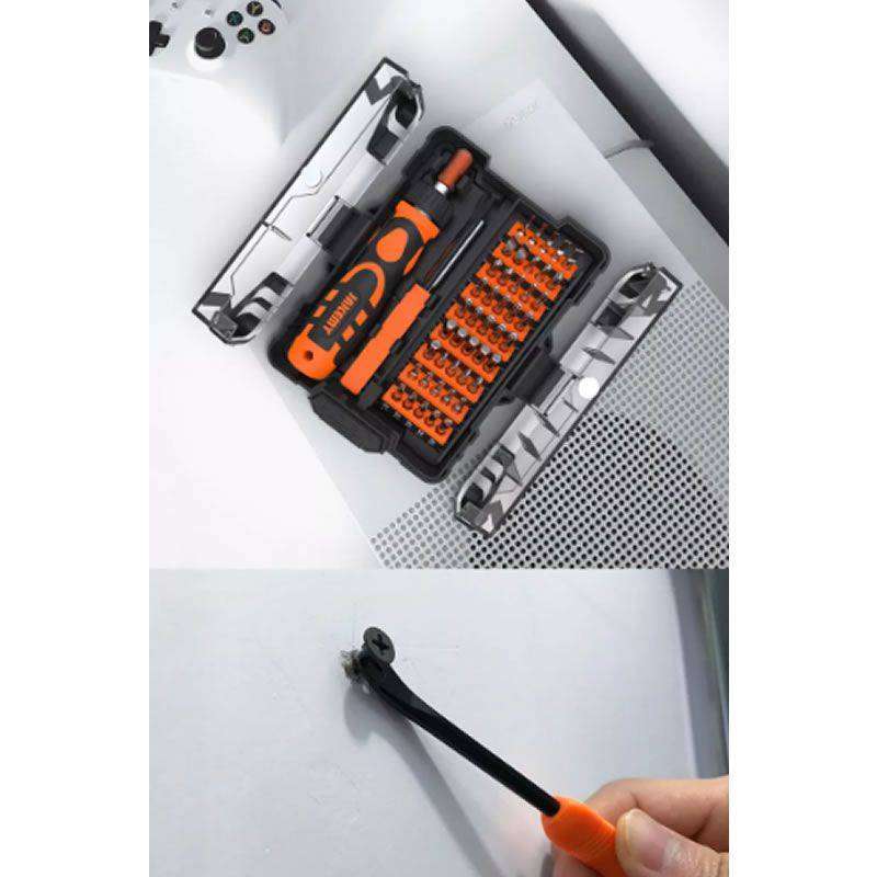 48-PiecePortable Ratchet Handle Screwdriver Set Tool Kit JM-6124