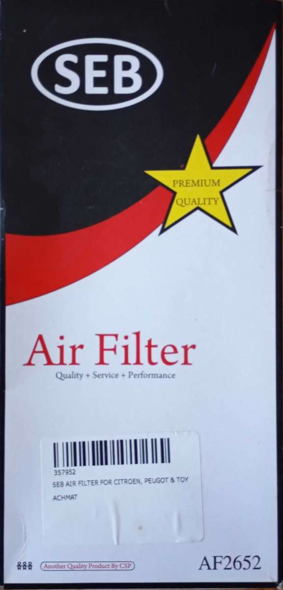 SEB Air Filter for Toyota (2002 - 2012)