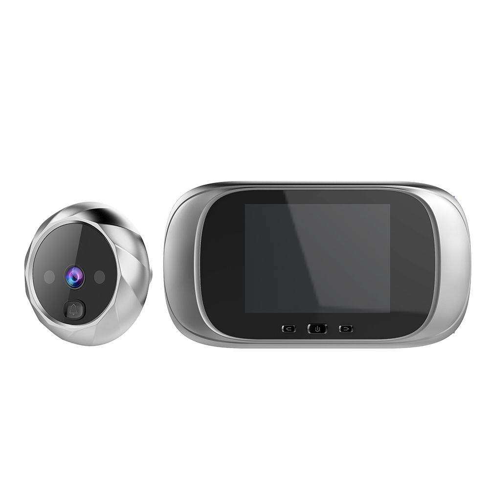 Electronic visual doorbell video peephole door security cameras