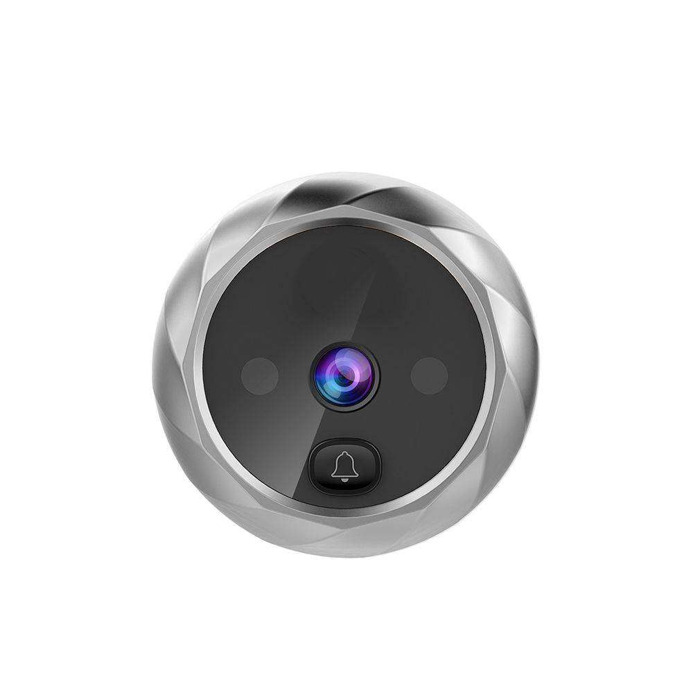 Electronic visual doorbell video peephole door security cameras